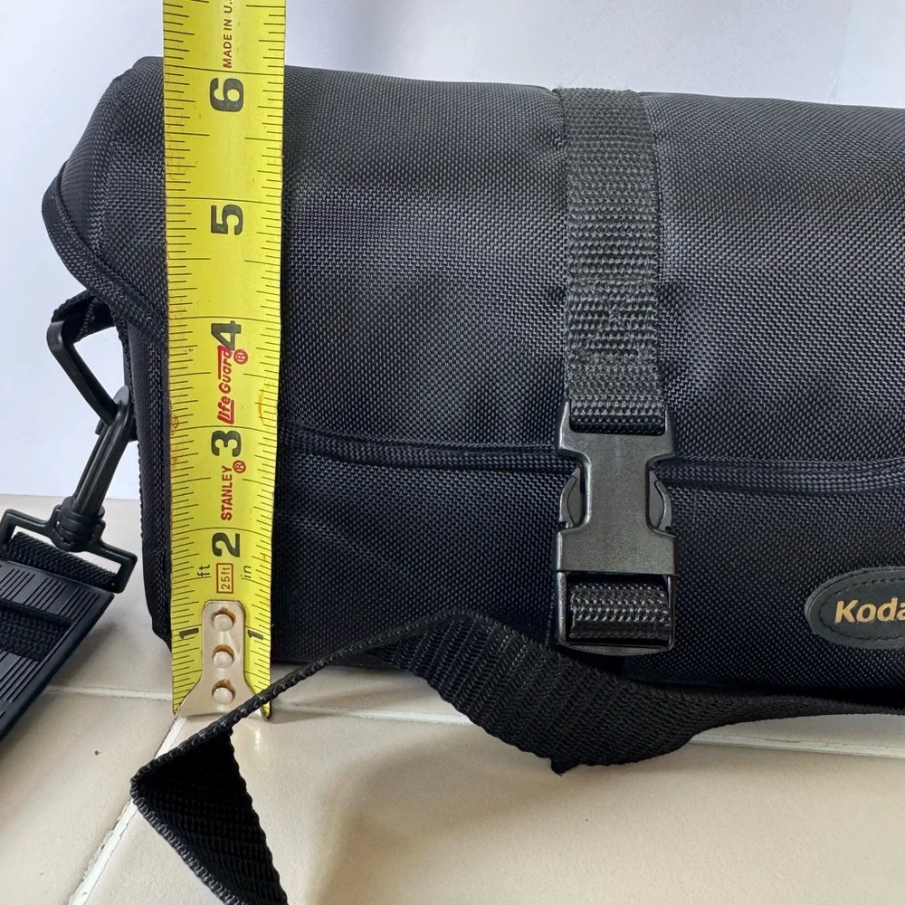 Kodak Black Camera Bag Durable Nylon Design adjustable shoulder strap